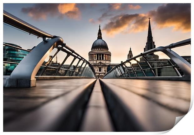 St Pauls Cathedral Print by Picture Wizard