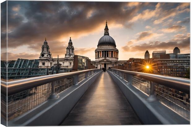 St Pauls Cathedral Canvas Print by Picture Wizard