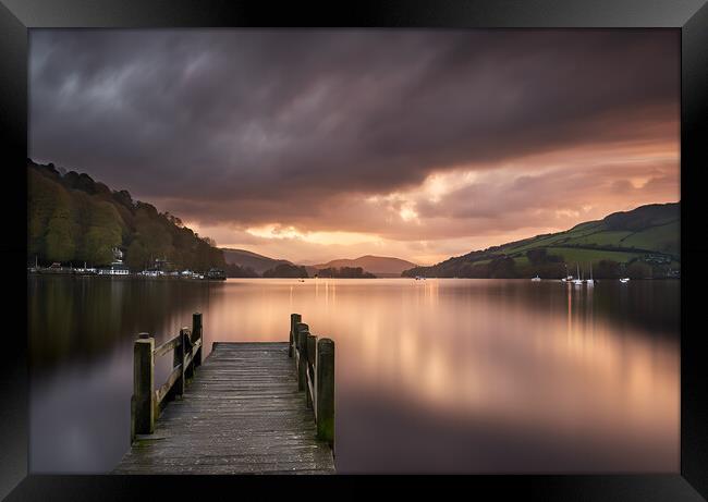 Sunrise on Lake Windermere Framed Print by Picture Wizard