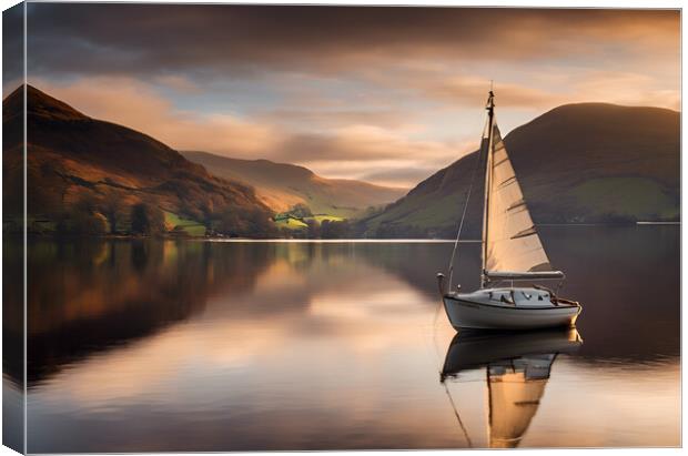Ullswater sunrise Canvas Print by Picture Wizard