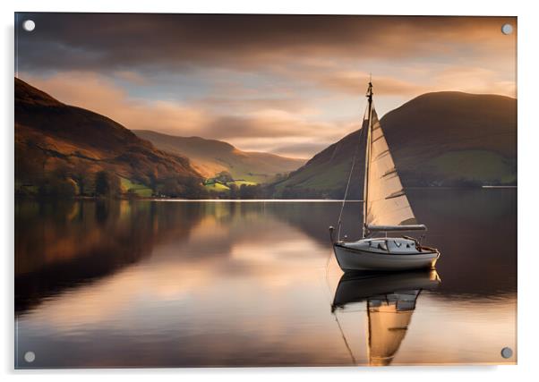 Ullswater sunrise Acrylic by Picture Wizard