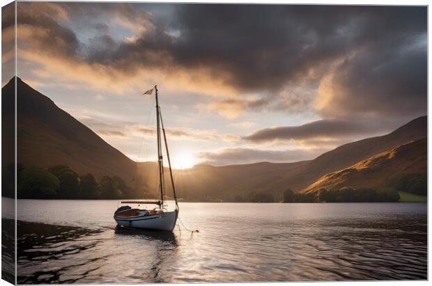 Ullswater Sunrise Canvas Print by Picture Wizard