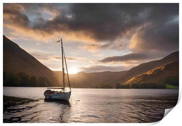 Ullswater Sunrise Print by Picture Wizard