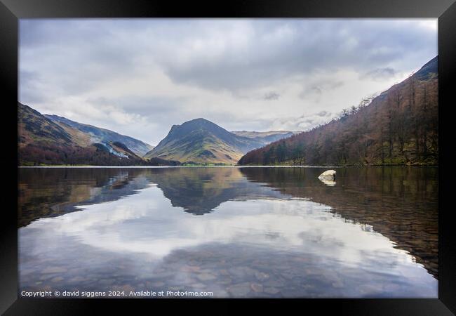 Buttermere The lake district Framed Print by david siggens