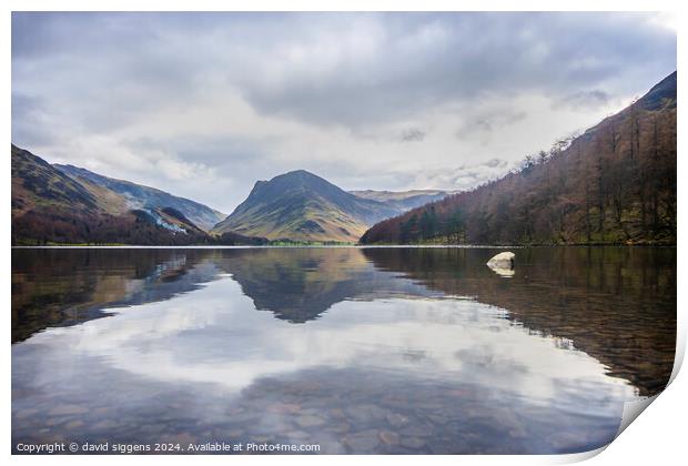 Buttermere The lake district Print by david siggens