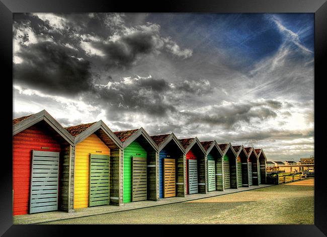 Beach Huts in Colour Framed Print by Toon Photography