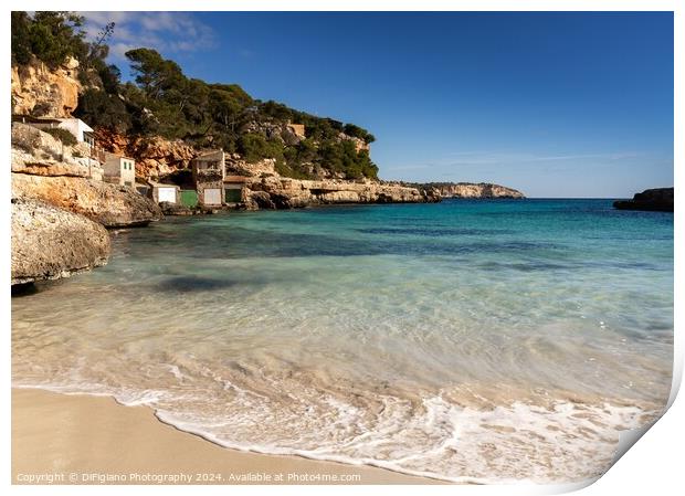 Cala Llombards Print by DiFigiano Photography