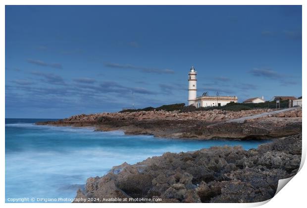 Far de Cap de Ses Salines Print by DiFigiano Photography