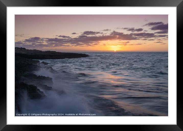 Cap de Ses Salines Sunrise Framed Mounted Print by DiFigiano Photography