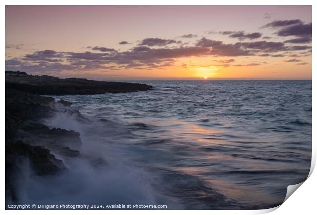 Cap de Ses Salines Sunrise Print by DiFigiano Photography