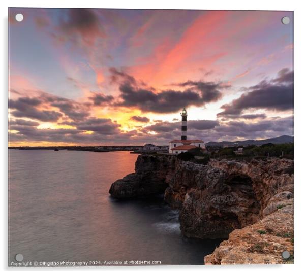 The Portocolom Lighthouse Acrylic by DiFigiano Photography