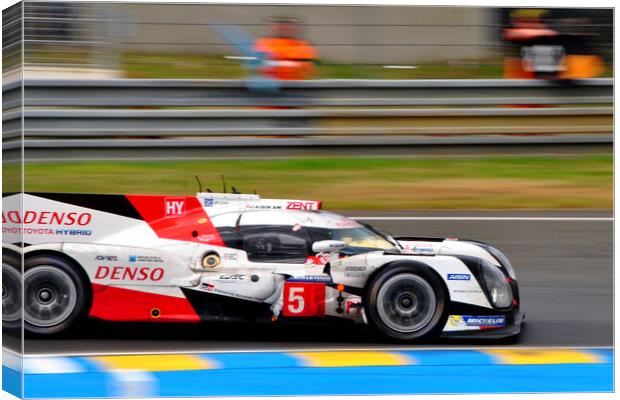 Toyota TS050-Hybrid Sports Car Canvas Print by Andy Evans Photos