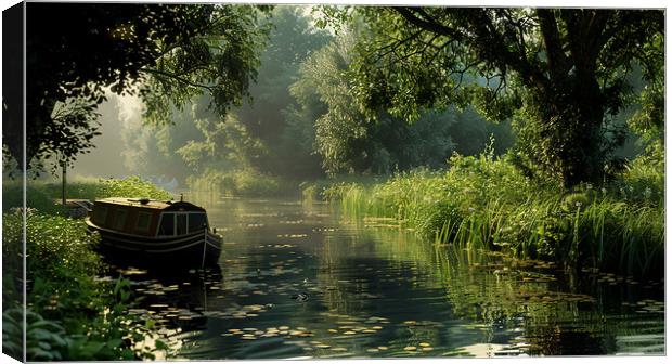 Canal Life Canvas Print by Steve Smith