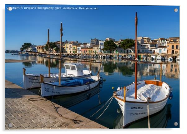 Portocolom Harbour Acrylic by DiFigiano Photography