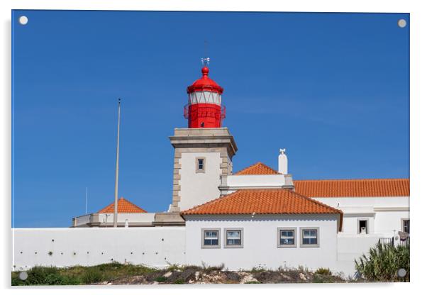 Cabo da Roca Lighthouse in Portugal Acrylic by Artur Bogacki