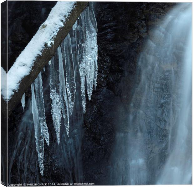 Icicles 1050 Canvas Print by PHILIP CHALK