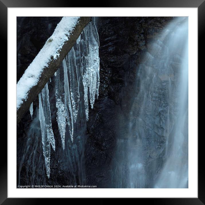 Icicles 1050 Framed Mounted Print by PHILIP CHALK