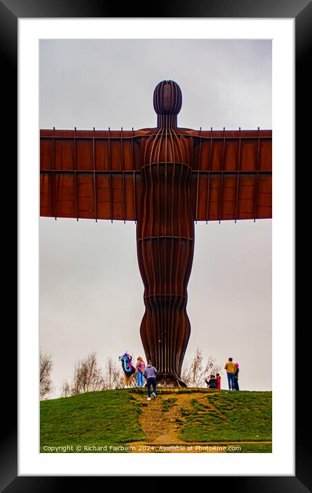 Angel Of The North Framed Mounted Print by Richard Fairbairn