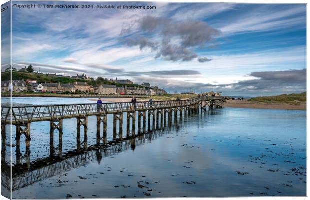 Lossiemouth Bridge  Canvas Print by Tom McPherson