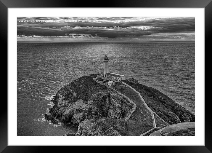 South Stack Lighthouse, Anglesey Framed Mounted Print by Derek Daniel