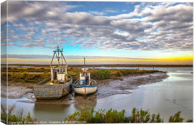 Brancaster Staithe Norfolk Canvas Print by Jim Key