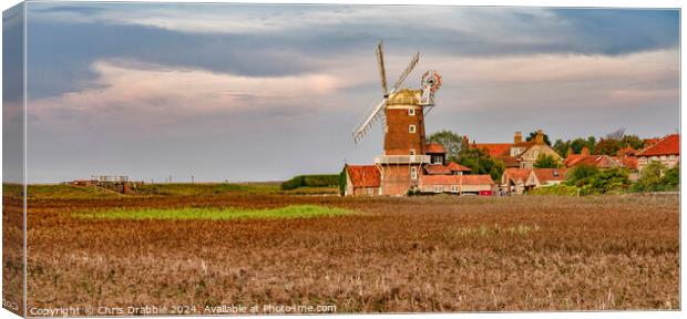 Cley-next-the-Sea , Windmill Canvas Print by Chris Drabble