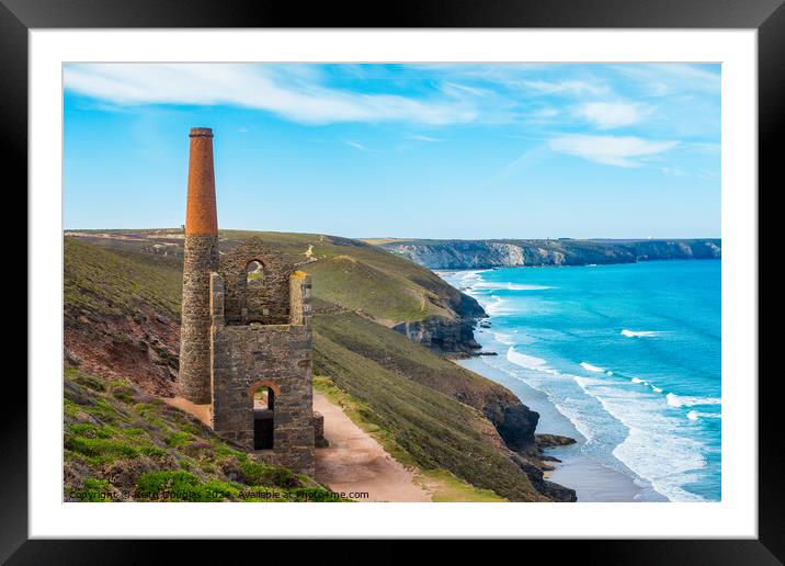 Wheal Coates Tin Mine (disused) Framed Mounted Print by Keith Douglas