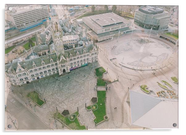 Bradford City Hall on Centenary Square, UK Acrylic by Bradley Taylor