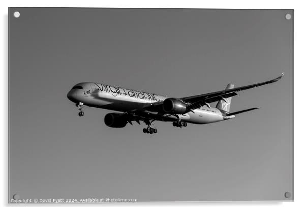 Virgin Atlantic Airbus A350-1041           Acrylic by David Pyatt