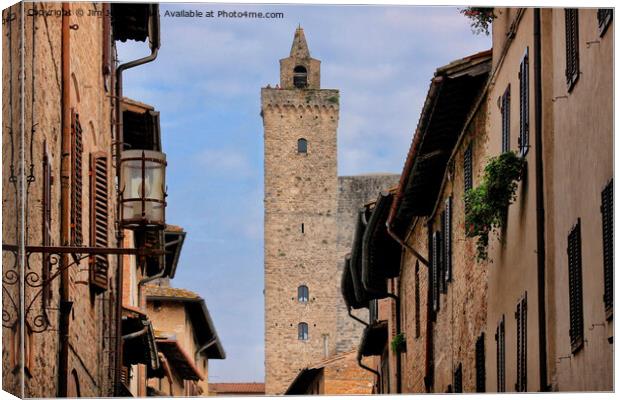 The Towers of San Gimignano Canvas Print by Jim Jones