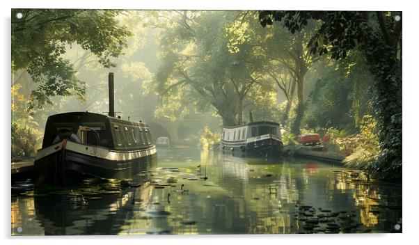 Canal Life Acrylic by Steve Smith
