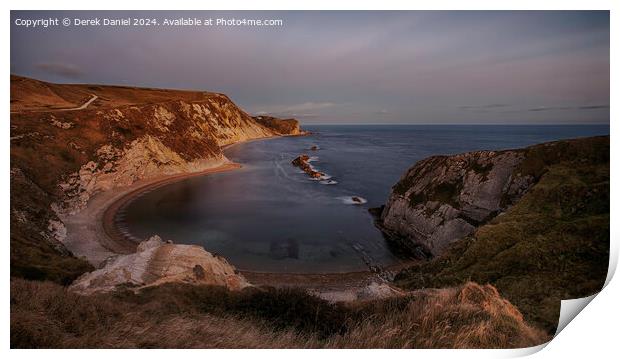 Man O'War Bay, Lulworth, Dorset Print by Derek Daniel