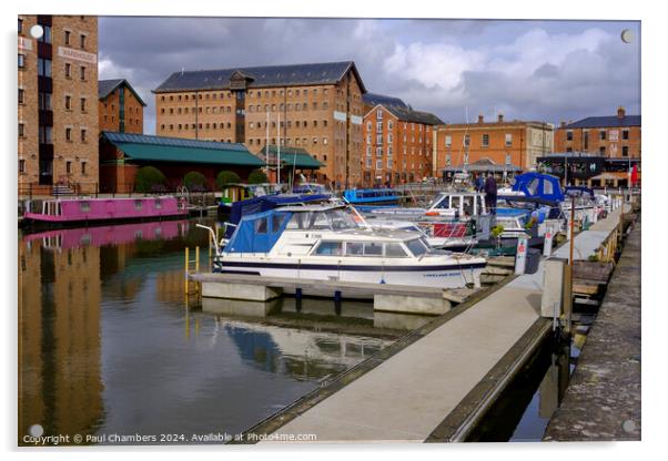 Gloucester Docks Acrylic by Paul Chambers