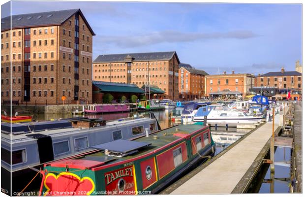 Tamiley in Gloucester Docks Canvas Print by Paul Chambers