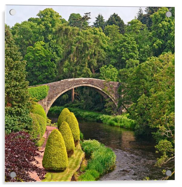 From Robert Burns poetry, Brig o Doon Acrylic by Allan Durward Photography