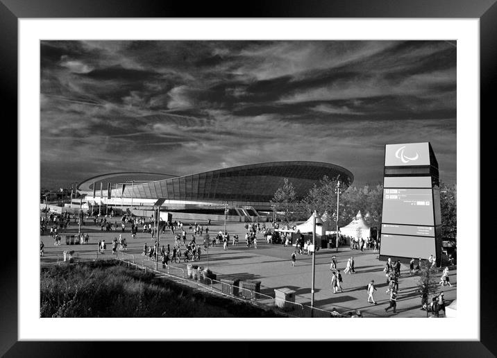 Lee Valley VeloPark 2012 London Olympic Velodrome Framed Mounted Print by Andy Evans Photos