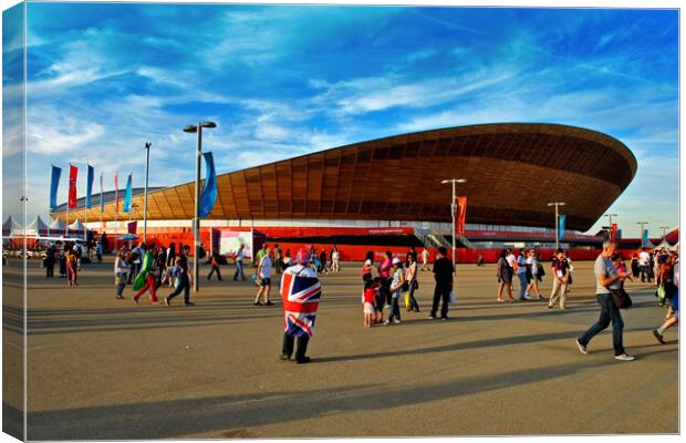 Lee Valley VeloPark 2012 London Olympic Velodrome Canvas Print by Andy Evans Photos