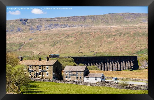 Ribblehead Viaduct and Whernside Yorkshire Dales Framed Print by Pearl Bucknall