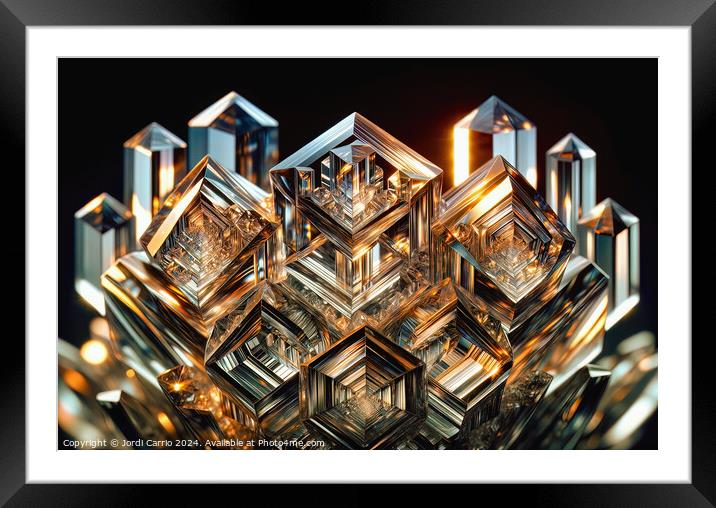 Urban Crystal Mirages - GIA-2310-1123-ILU Framed Mounted Print by Jordi Carrio