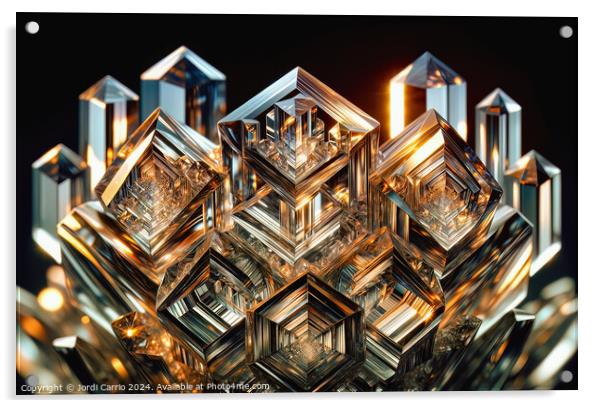 Urban Crystal Mirages - GIA-2310-1123-ILU Acrylic by Jordi Carrio
