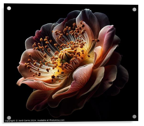 Floral Essence - GIA2401-0122-REA. Acrylic by Jordi Carrio