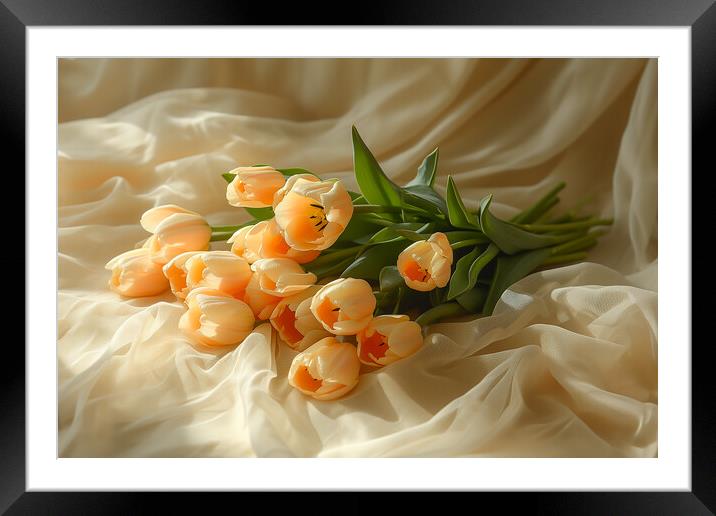 Bunch of Tulips Framed Mounted Print by T2 