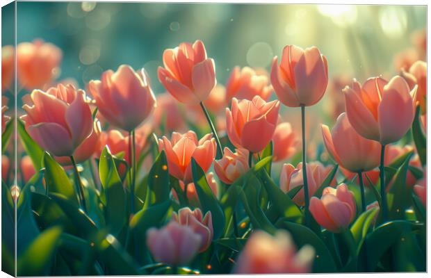 Tulips Canvas Print by T2 