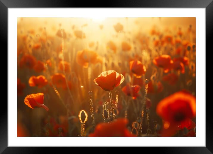 As we walk through fields of Gold Framed Mounted Print by T2 