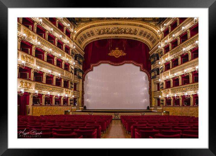 Theatre of San Carlo, Naples Framed Mounted Print by Maggie Bajada
