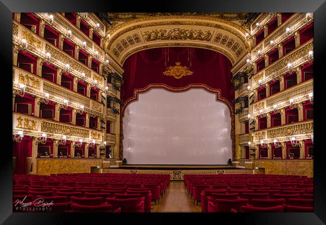Theatre of San Carlo, Naples Framed Print by Maggie Bajada