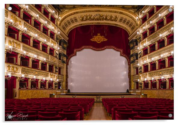 Theatre of San Carlo, Naples Acrylic by Maggie Bajada