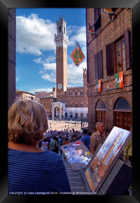 Siena Italy Framed Print by Cass Castagnoli