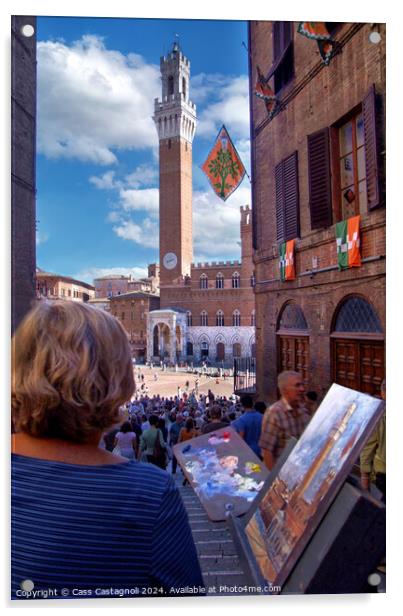 Siena Italy Acrylic by Cass Castagnoli