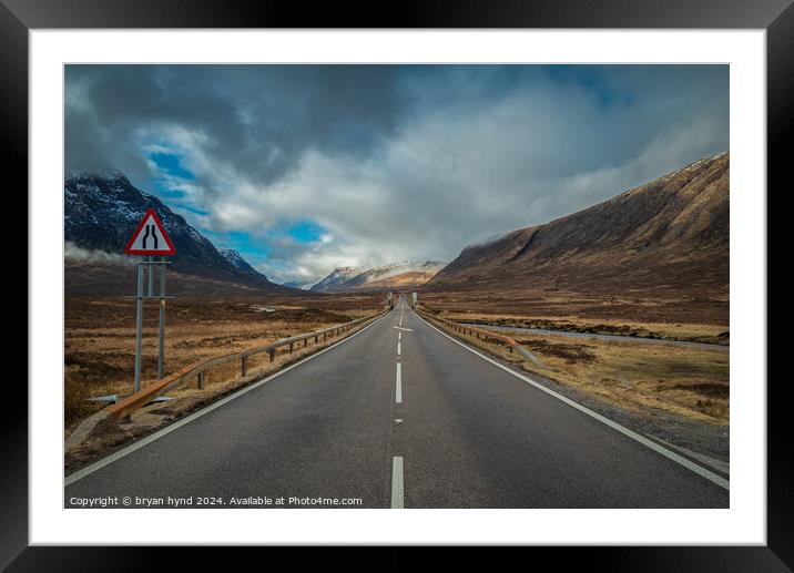 Route 82 Framed Mounted Print by bryan hynd